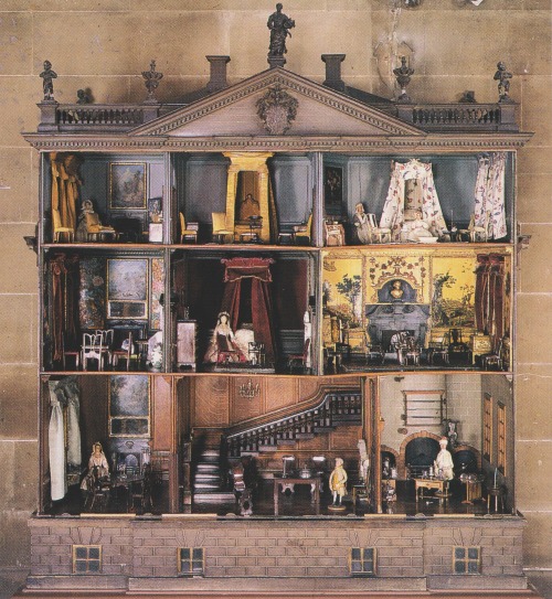 vintagehomecollection:The unique Chippendale doll’s house at Nostell Priory in Yorkshire provides a 