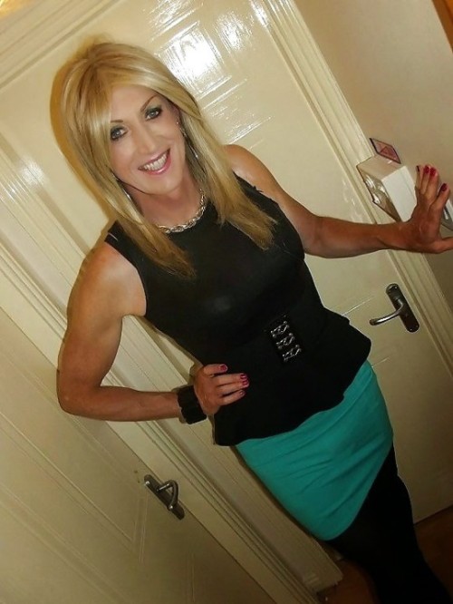 crossdressers-and-cocks: Smile baby, I am about to cum on your sweet face