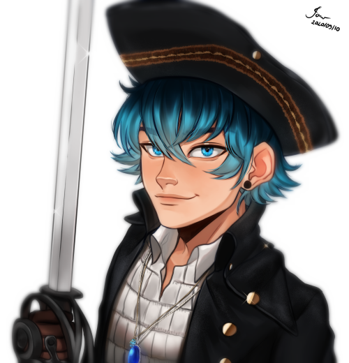 iarabugada: Pirate Luka Couffaine (*´ω｀*)I’ve made a speedpaint of this drawing on YouTube:y