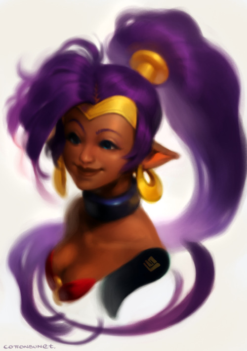XXX cottonbun:Shantae bust from twitter. photo