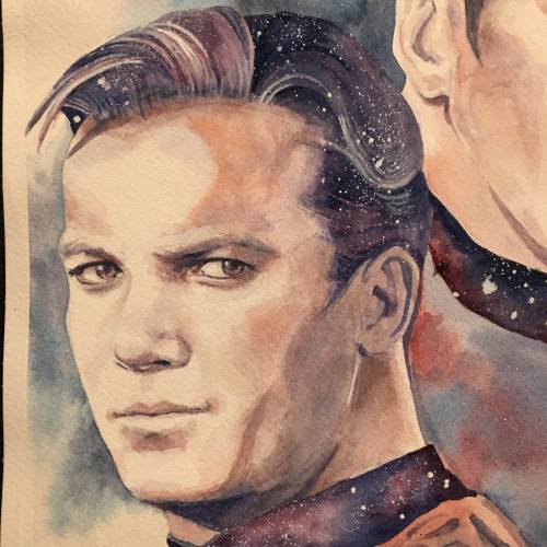 ordinarypeasant:Old Star Trek Painting:I kind of forgot I had a tumblr, lol.  Anywhere, here’s a few