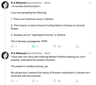 polarcell:polarcell:here are some good tweets by an ukranian artist i followall three tweets are vitally important! I included their name and @ so you can check that this is a real ukranian person yourselves as welladdition!