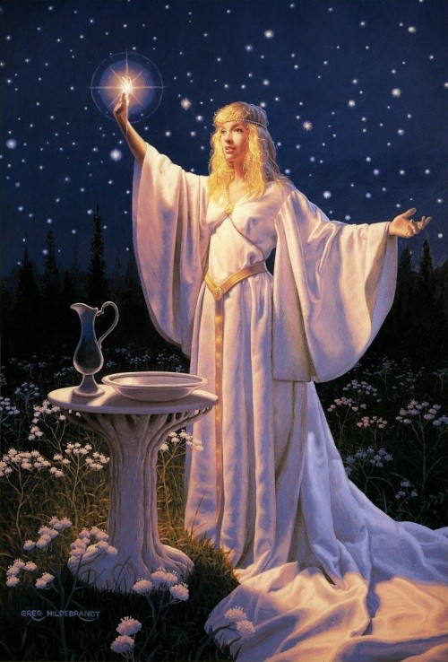 The Ring of Galadriel - art by Greg Hildebrandt