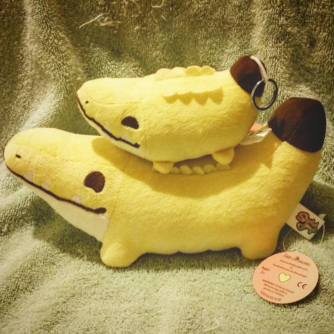 banana crocodile plush