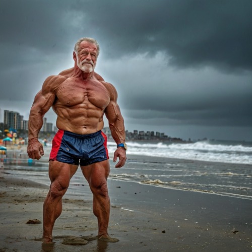 Day At The Beach With Grandpa