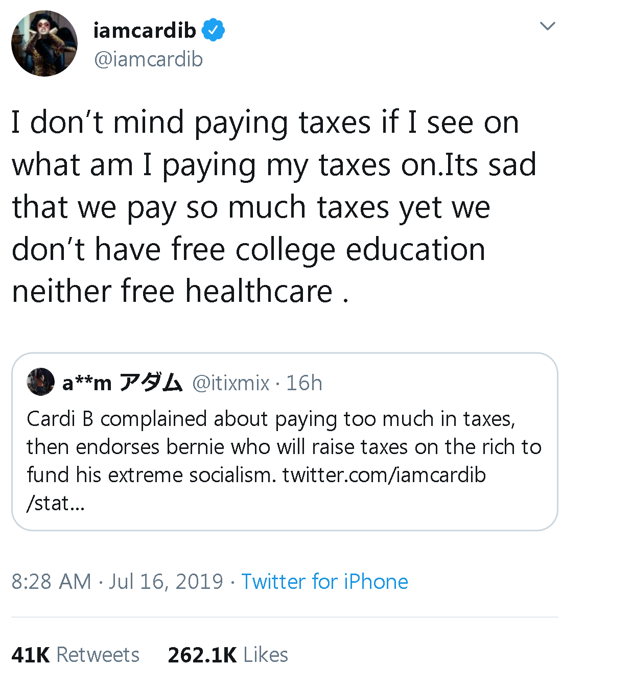 wahtdahel: wahtdahel: That’s right Cardi 