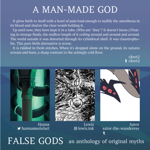 falsegodszine:Technology, worship, and a strange serpent-like deity meld together in “A Man-Made God