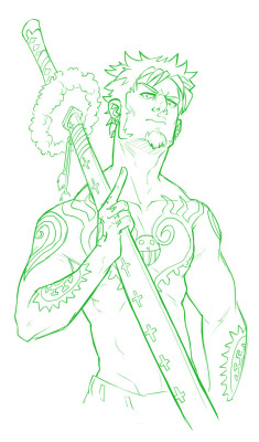 duchessofbeefcake:   Sometimes I think about Trafalgar Law, a leancake pirate  