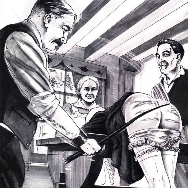 punishmentart:  Spanking art by Hardcastle  Ooh, the spatula