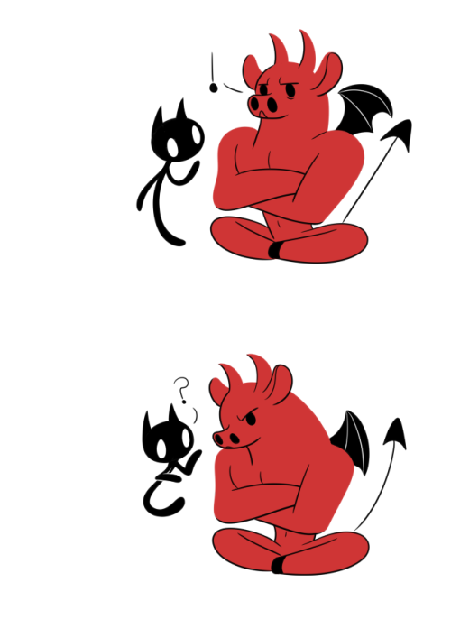 stutterhug:  Devils Advocate.or adventures of a run away tail (refer to previous comic ‘Tail End’ and my other demonic cat friend comics to learn more )