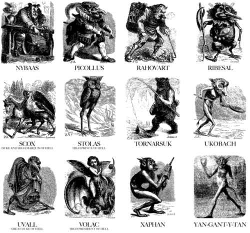 miskatonicaquarium:Louis Le Breton’s Illustrations from the Dictionnaire Infernal by