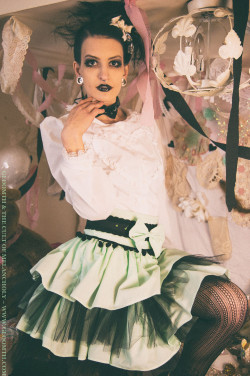 the-gloomth:   	Black Licorice by Gloomth &amp; the Cult of Melancholy    	Via Flickr: 	Model: Freakshow Hair Stylist: Savija Ellis &lt;a href=“http://hairbysavija.com/” rel=“nofollow”&gt;hairbysavija.com/&lt;/a&gt; MUA/Wardrobe: Taeden Hall/Gloomth