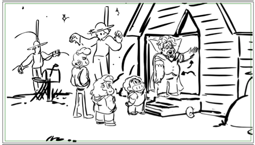 raveneesimo:   Here’s some of the storyboard panels I did for the episode of Steven