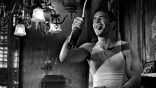 hoechlins: Marlon Brando as Stanley Kowalski in A Streetcar Named Desire (1951) 