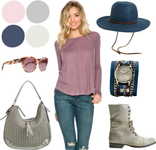 Color Combo of the Week! by swellstyle featuring leather lace up boots