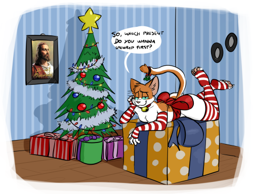 oliver-fox - artbyyellowdog - merry christmas suckersbut it...