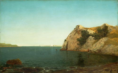 Beacon Rock, Newport HarborJohn Frederick Kensett (American; 1816–1872)1857Oil on canvas National Ga