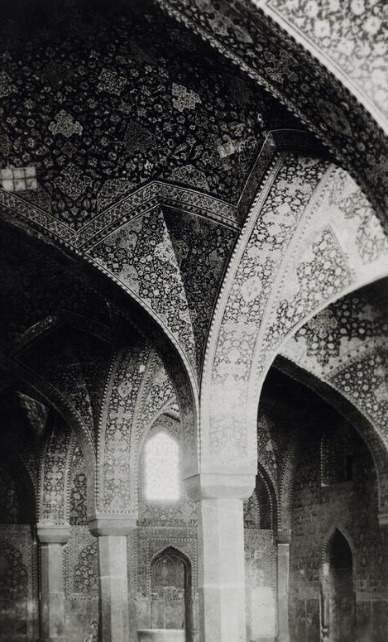 Interior of an edifice in Isfahan, Iran, 1900/1950.