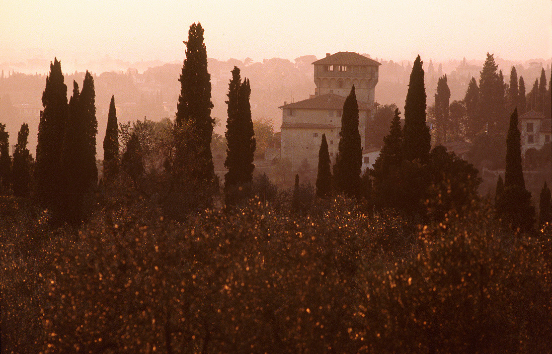 barcarole:Villa il Mulinaccio near Fiesole, Florence. Photo by Ferdinando Scianna,