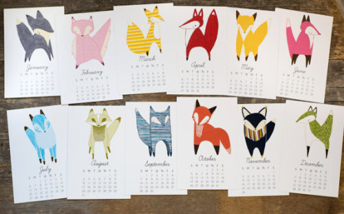 2016 Fox Calendar, $22.00