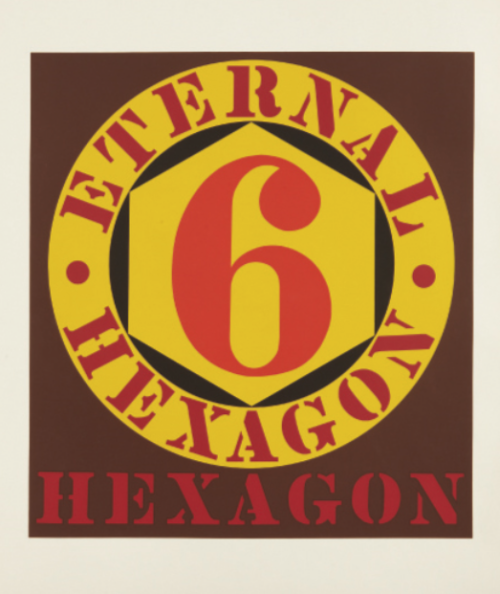 Robert Indiana, Eternal Hexagon, 1964. Via Tate. © ARS, NY and DACS