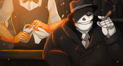 Erenous: Ring A Ding Ding *O* !!! I Wanted To Draw Sans In A Suit And Hat, So…