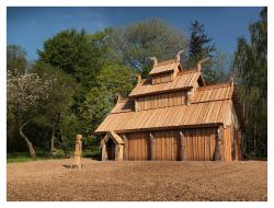 arjuna-vallabha:  New temple dedicated to Odin and other Gods in Denmark, photos by Jim Lyngvild, more at http://spangenhelm.com/valheim-hof-denmark-dedicated-odin-gods/