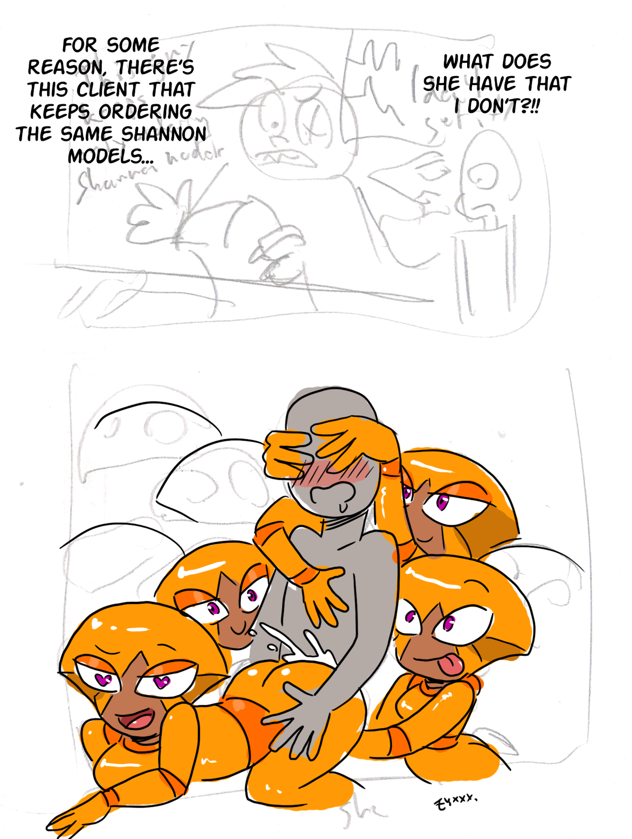 eyxxx: Since you all liked my Shannon mini-comic, here’s an alternate version!
