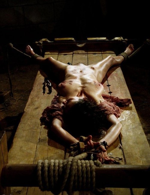 eroticsadism:  An Inquisition rack scene.  