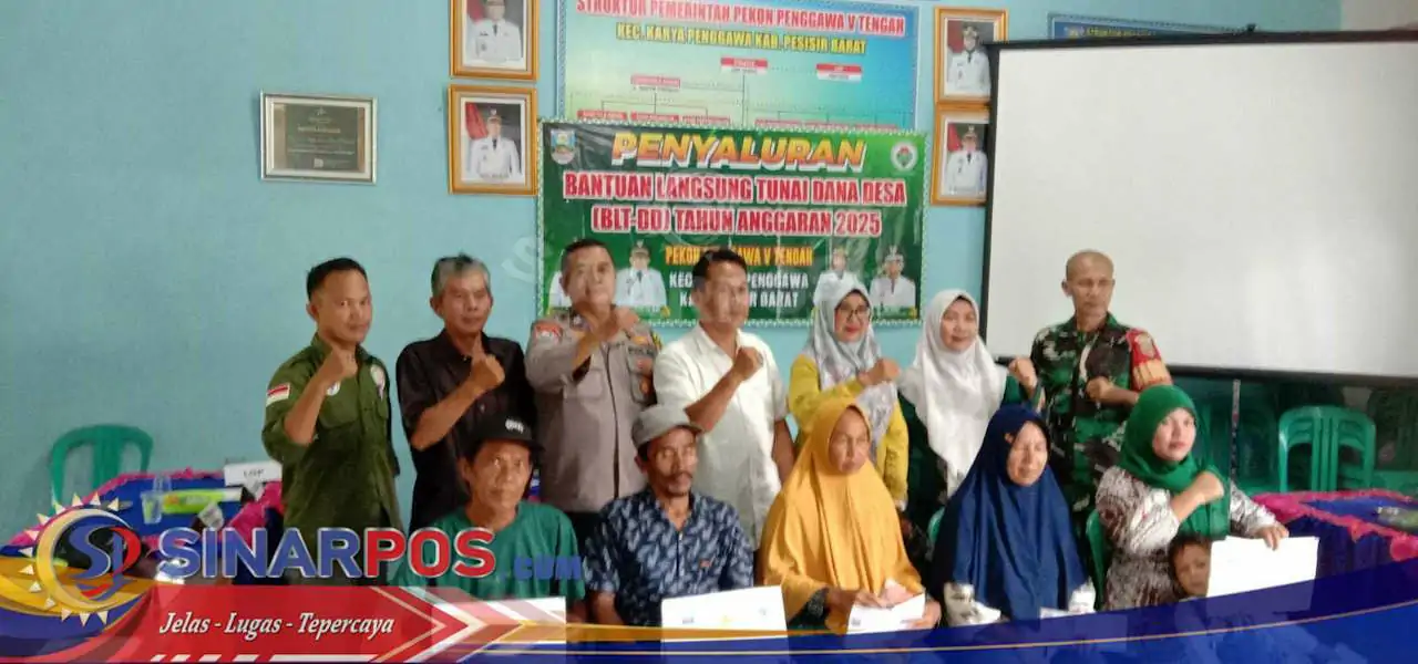 Pekon Penggawa V Tengah Kecamatan Karya Penggawa Realisasikan BLT-DD Tahap Ke 1 Tahun 2025 KE 14 KPM