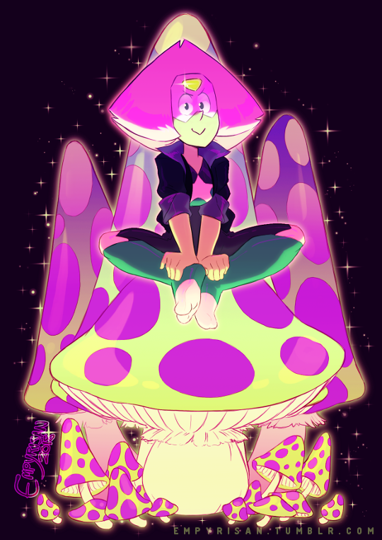empyrisan:  Mushdots and PerishroomsGreen triangle master of the glowy shrooms!A