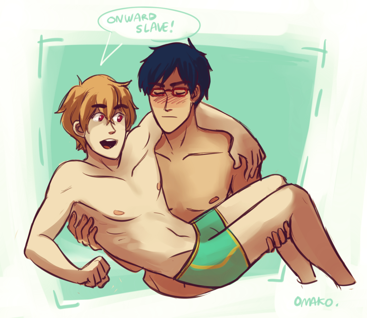 omako:  I didnt know what to put for the speech bubble…  OH WELL HAVE SOME REIGISA