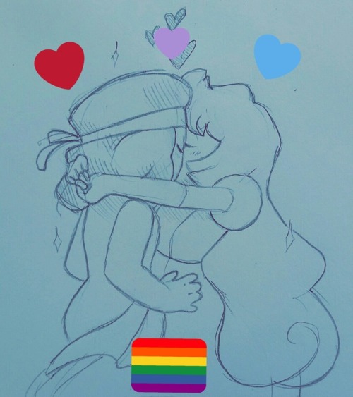 Happy pride month~In celebration I drew my favorite gay gems ♡