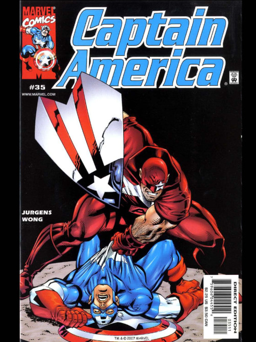 Captain America Vol. 3 #35 by Dan Jurgens and Walden WongI’m sorry, is this Captain America? I