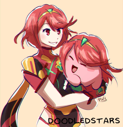 doodledstars:Welcome to Super Smash Bros Ultimate, Pyra and Mythra!