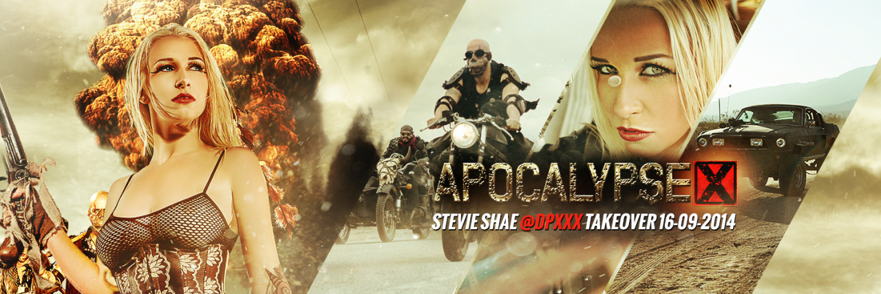 dpxxxonline:  dpxxxonline:  The star of #ApocalypseX .@StevieShaeXXX will be taking