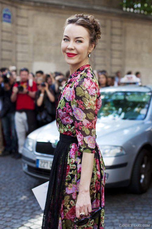 ulyanastreetgame:Ulyana Sergeenko attending the Valentino Fall 2012 show during Paris Fashion Week, 