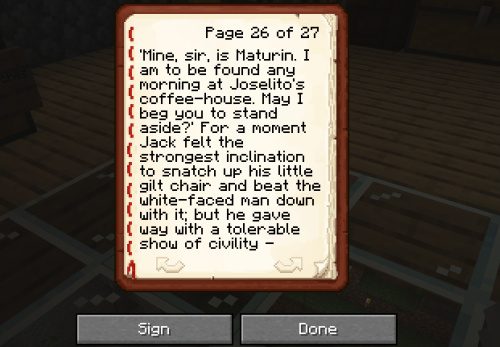 Today I'm Copy Pasting The First Chapter Of Master And Commander In Minecraft, How's Your Day Going?