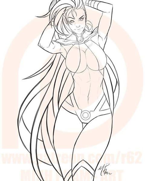 ryu62:  Quick Starfire sketch  Check out this and more at www.patreon.com/r62  #starsfire