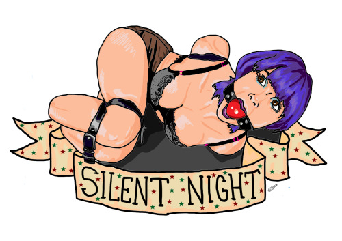 the-things-i-draw:  All of my kinky christmas designs are available to buy in my Redbubble store http://www.redbubble.com/people/thethingsidraw/shop Go get them in time for the holidays! (silent night design based on a photo taken by the wonderful @gt6pho