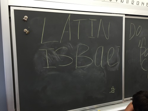 magistraomahony:My Latin students are amazing. Papae!