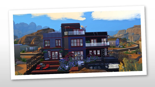 TS4: Flowing Oasis Lot by Szanne7000This Eco-friendly home consists of three stories and is fully la