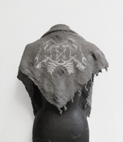 sovrinapparel:  Wolf Skull destroyed scarf
