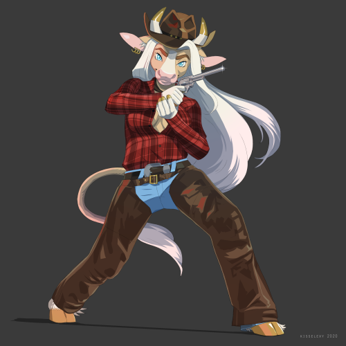 Pew pew! Furry cowgirl commission finally done!! Made for Emmi PastelCow!