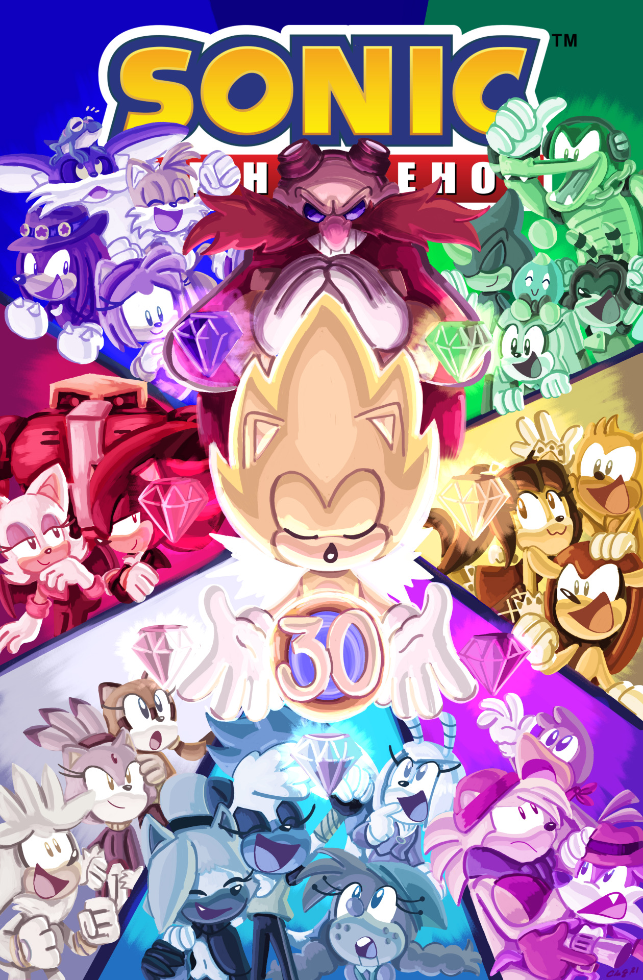 ArtStation - Sonic The Hedgehog 30th Anniversary Fan Art Poster