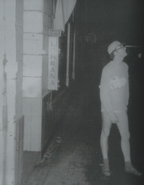 thateventuality:  Scan - John in a Hamburg street in his underpants, shortly before the Beatles retu