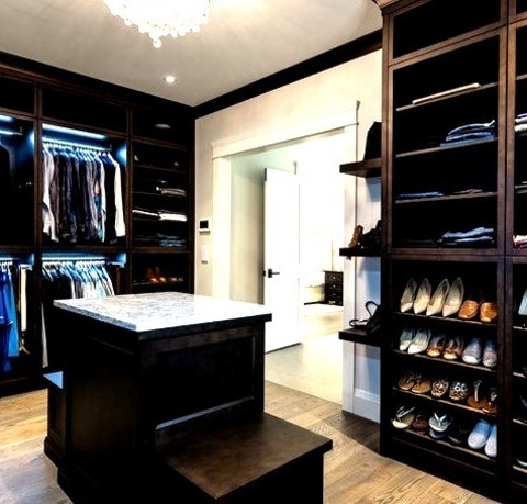 Recessed Panel VancouverStunning Large Image Of A Dressing Room With Recessed-panel Cabinets And Dark