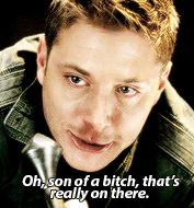 Dean meme: quote → Son of a bitch!