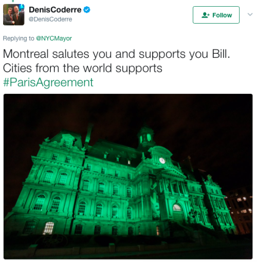 micdotcom:Greenpeace slammed Trump with a  projection on the side of the US Embassy in Berlin — and more reactions from around the world