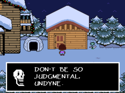 uselessundertalefacts: &gt;tfw Papyrus is so brutal that Undyne is horrified by him This is inac